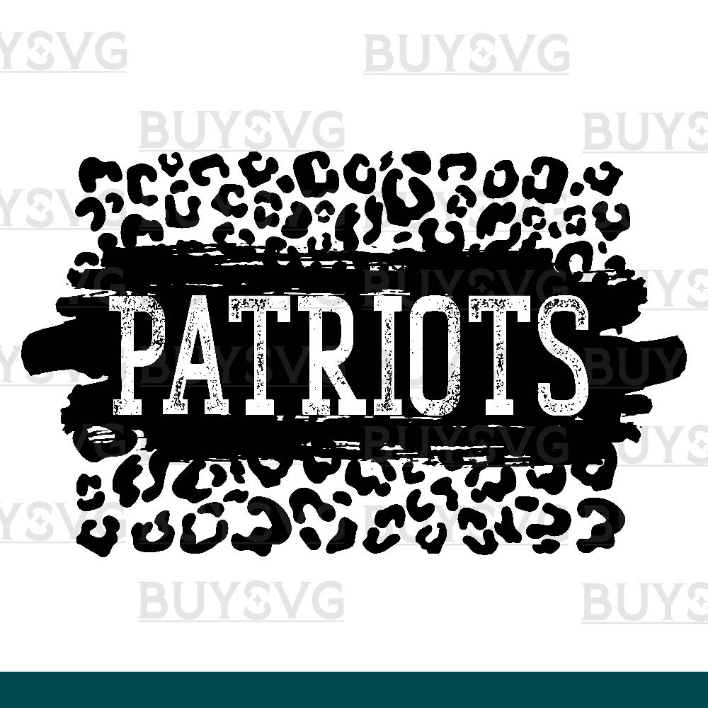 Patriots SVG PNG Digital file Download LEOPARD PATCH