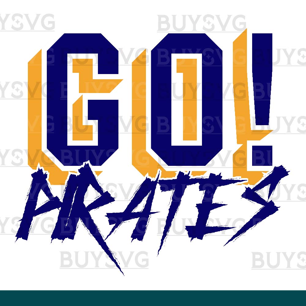 Pirates SVG PNG Digital file Download GO Cheering 2