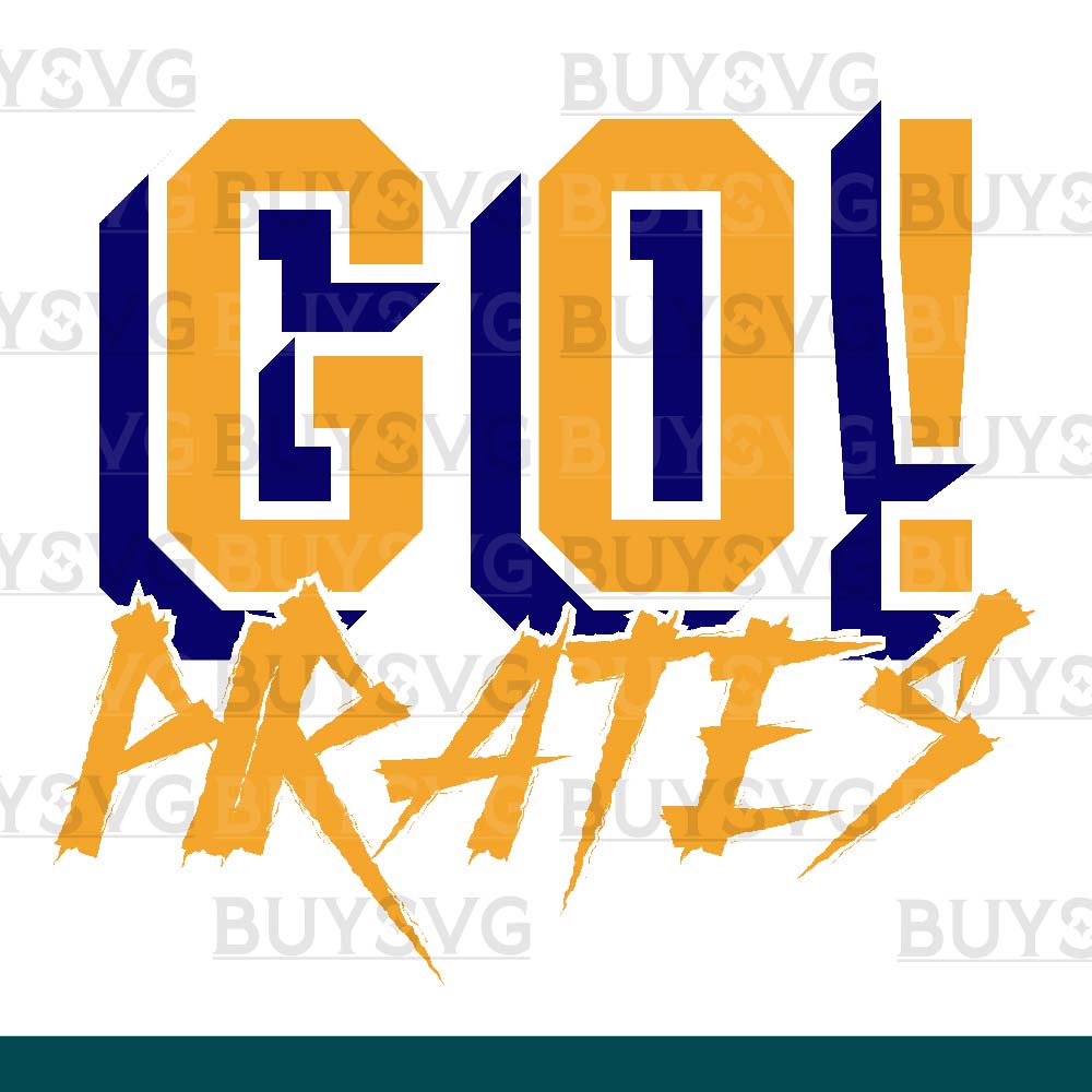 Pirates SVG PNG Digital file Download GO Cheering