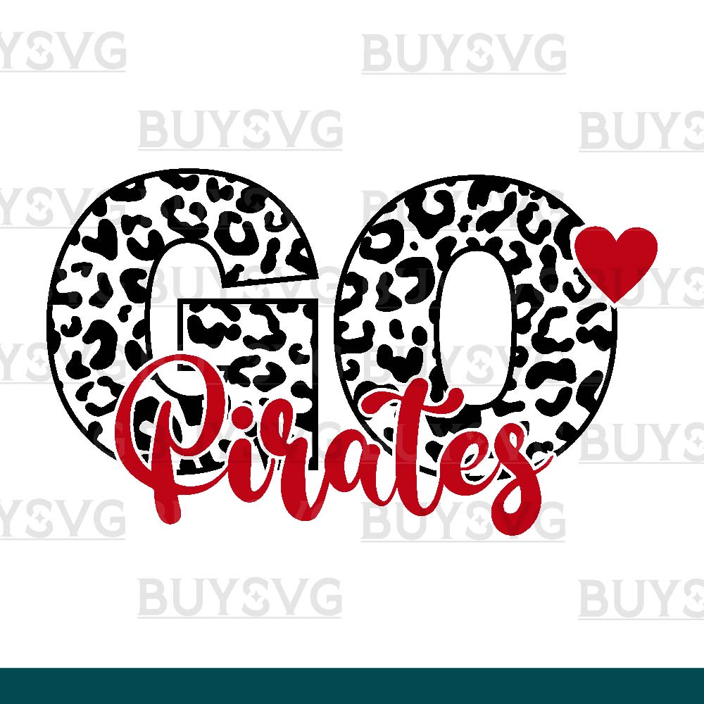 Pirates SVG PNG Digital file Download LEOPARD CIRCLE GO