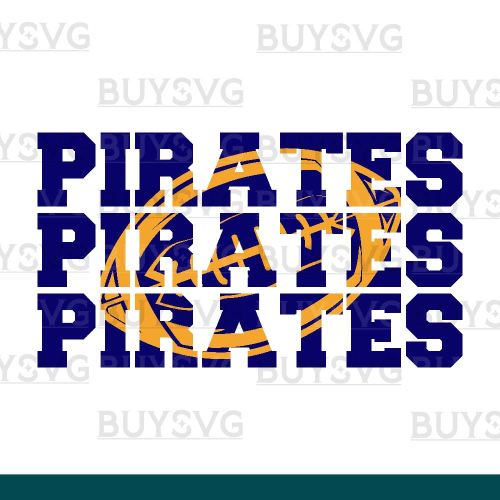 Pirates SVG PNG Digital file Download Stack 3 Football 1