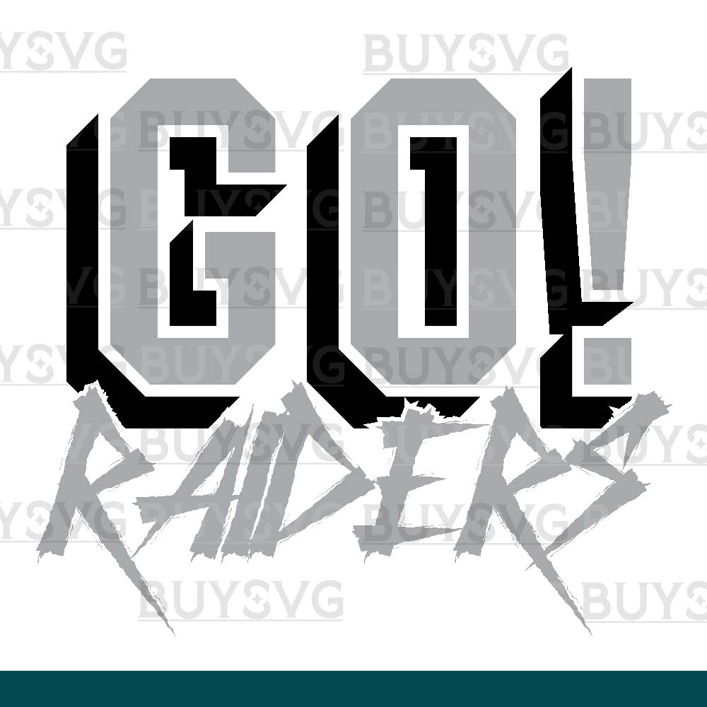 Raiders SVG PNG Digital file Download GO Cheering