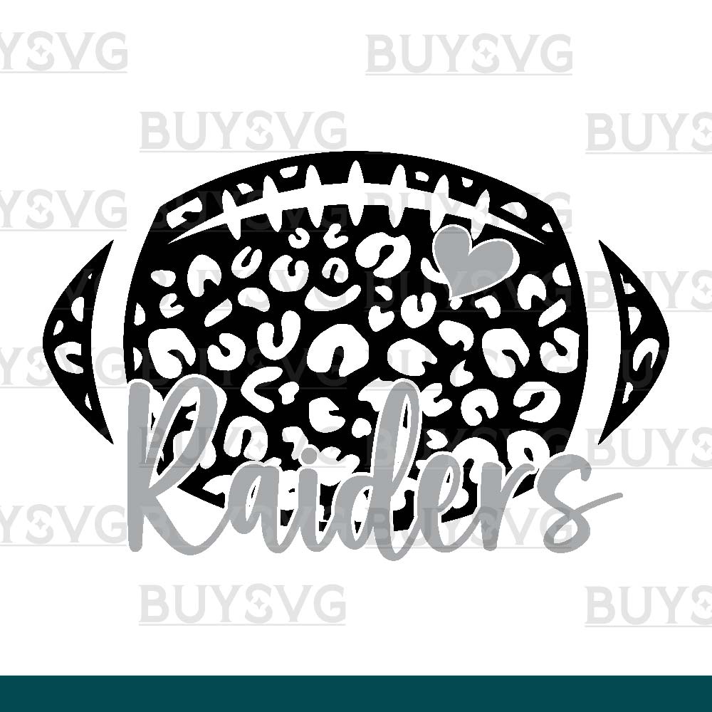 Raiders SVG PNG Digital file Download LEOPARD FOOTBALL