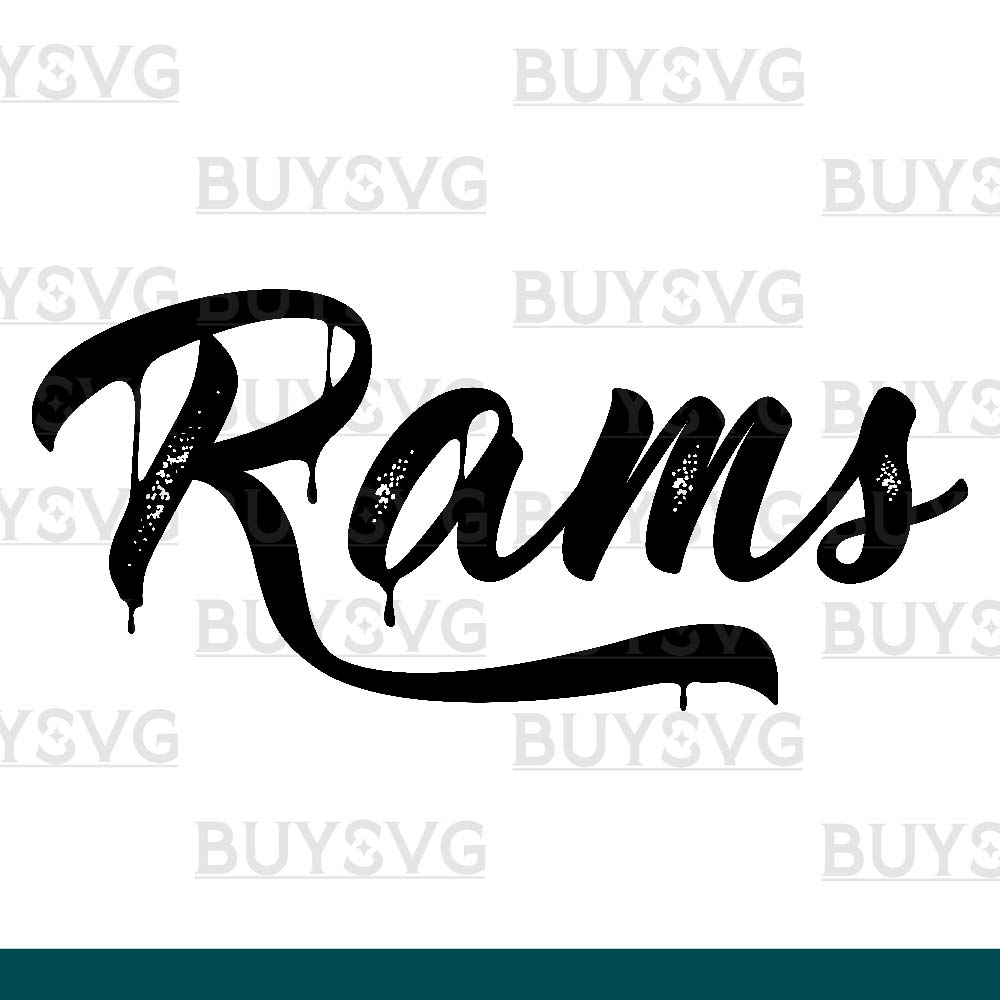 Rams SVG PNG Digital file Download METAL