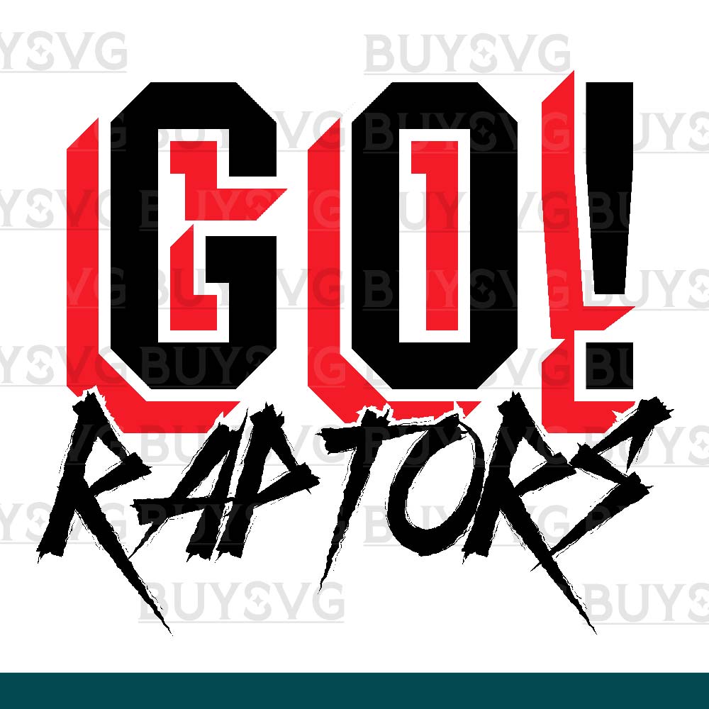 Raptors SVG PNG Digital file Download GO Cheering 2