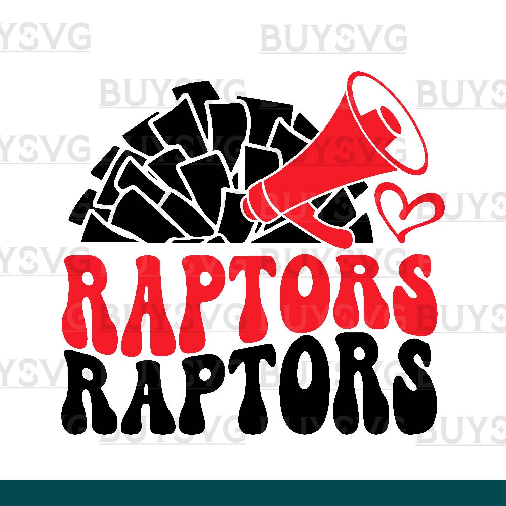 Raptors SVG PNG Digital file Download POMPOM CHEER