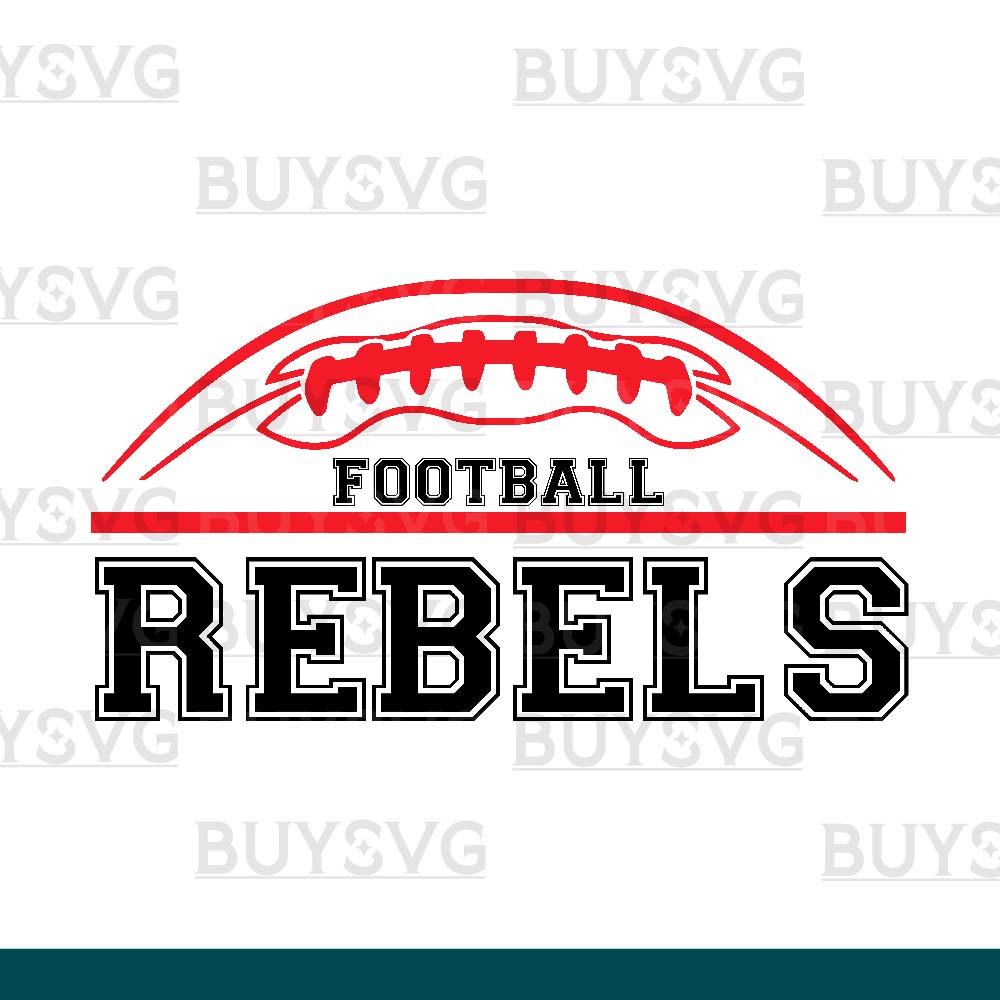 Rebels SVG PNG Digital file Download FOOTBALL TOP