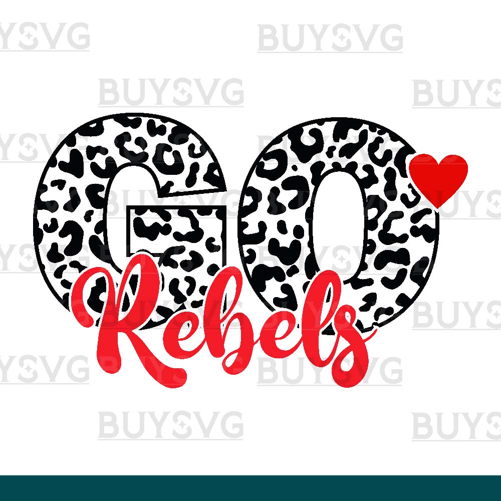 Rebels SVG PNG Digital file Download LEOPARD CIRCLE GO