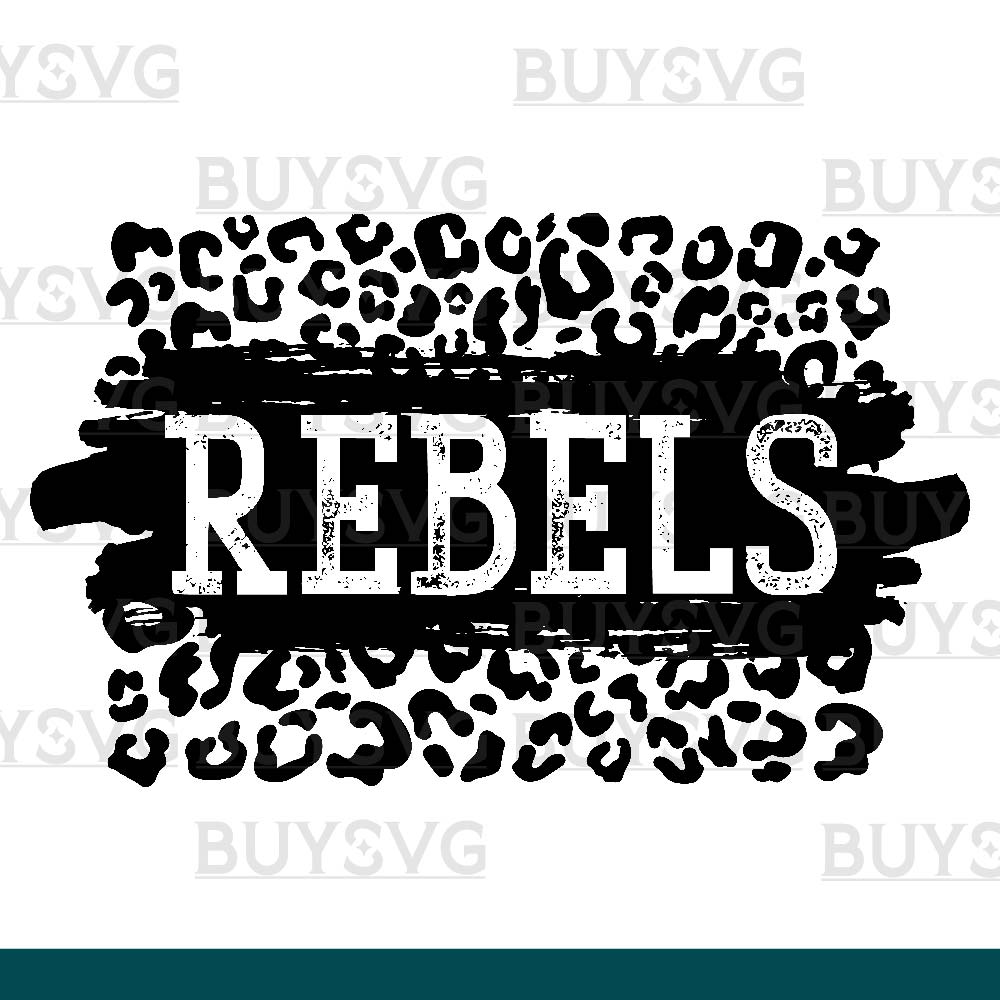 Rebels SVG PNG Digital file Download LEOPARD PATCH