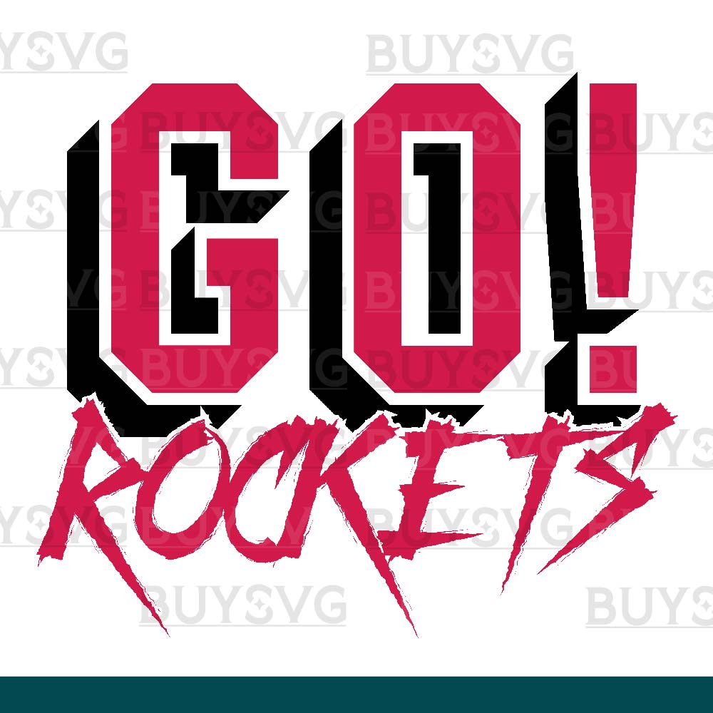 Rockets SVG PNG Digital file Download GO Cheering