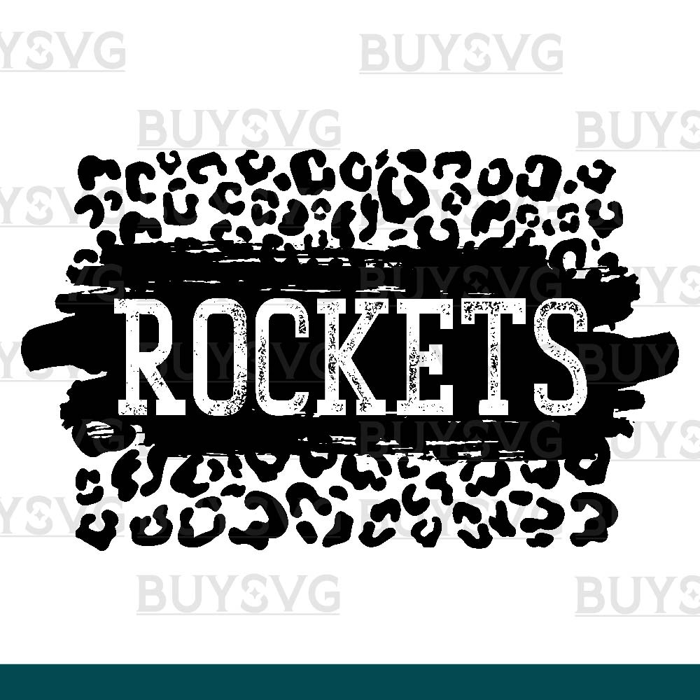 Rockets SVG PNG Digital file Download LEOPARD PATCH