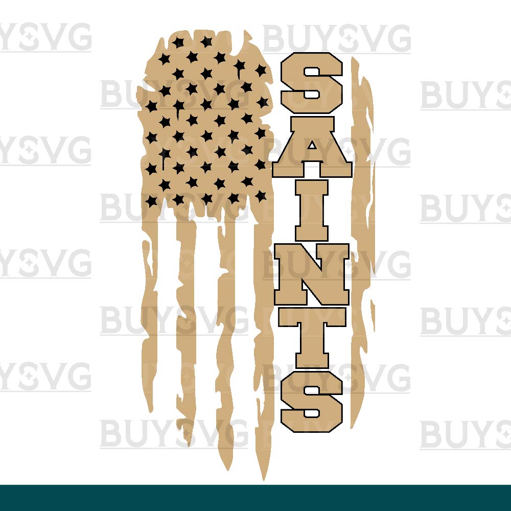 Saints SVG PNG Digital file Download FLAG 4