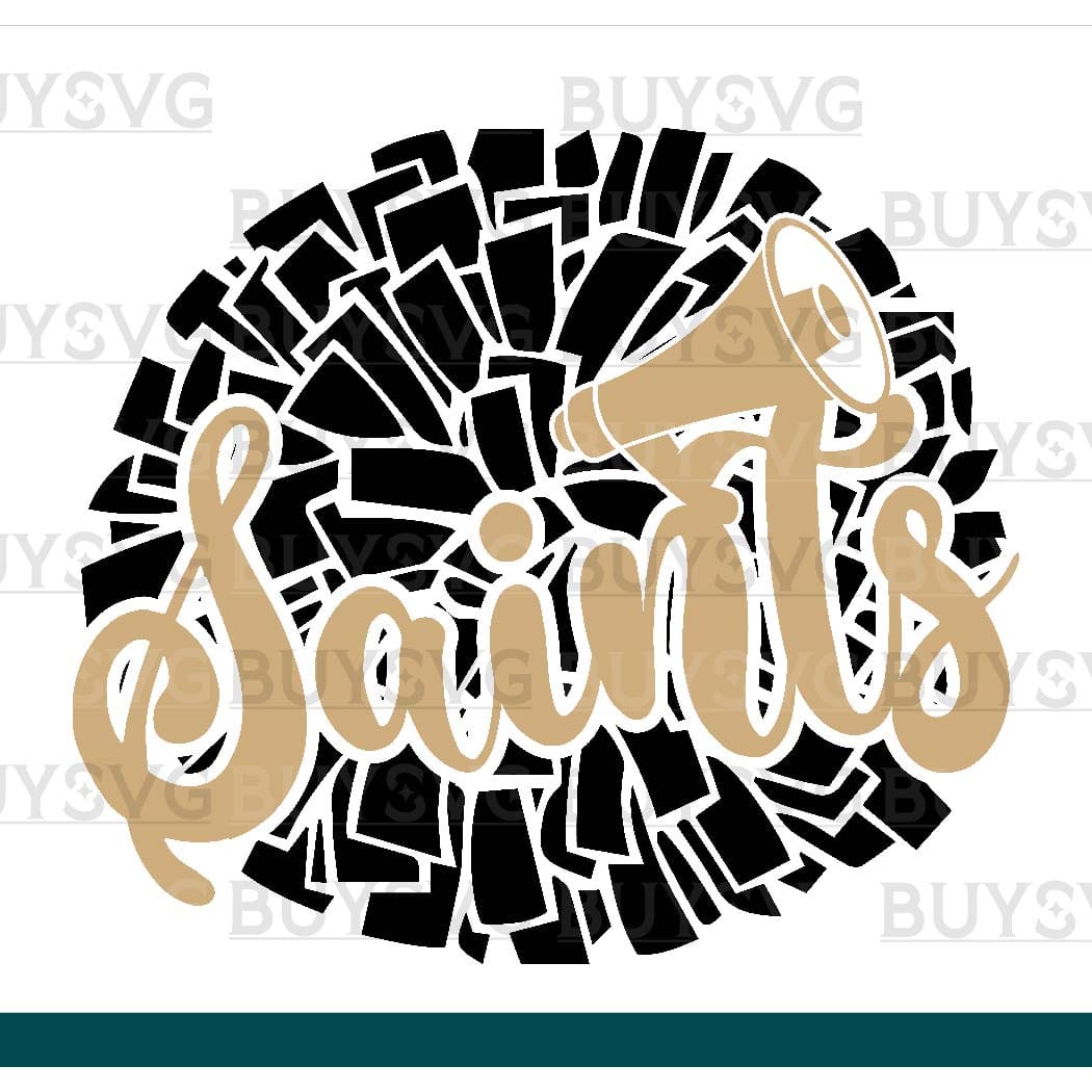 Saints SVG PNG Digital file Download POMPOM