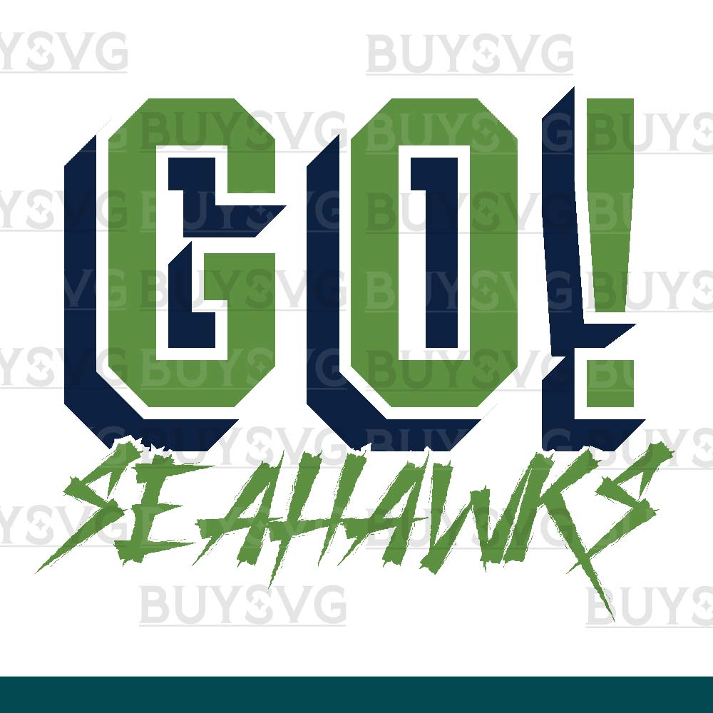 Seahawks SVG PNG Digital file Download GO Cheering