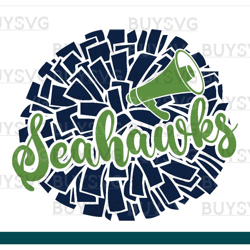 Seahawks SVG PNG Digital file Download POMPOM