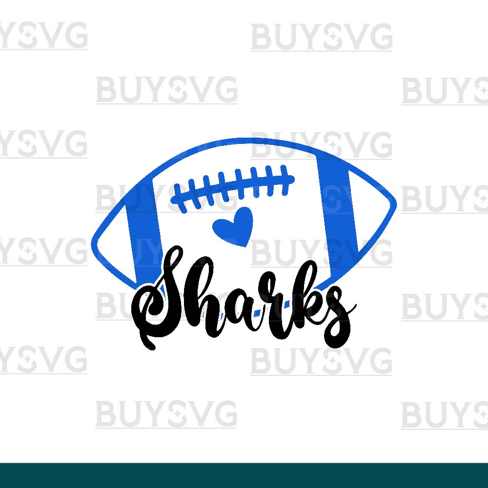 Sharks SVG PNG Digital file Download HD FOOTBALL