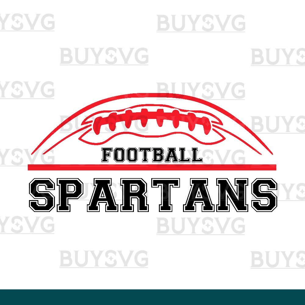 Spartans SVG PNG Digital file Download FOOTBALL TOP