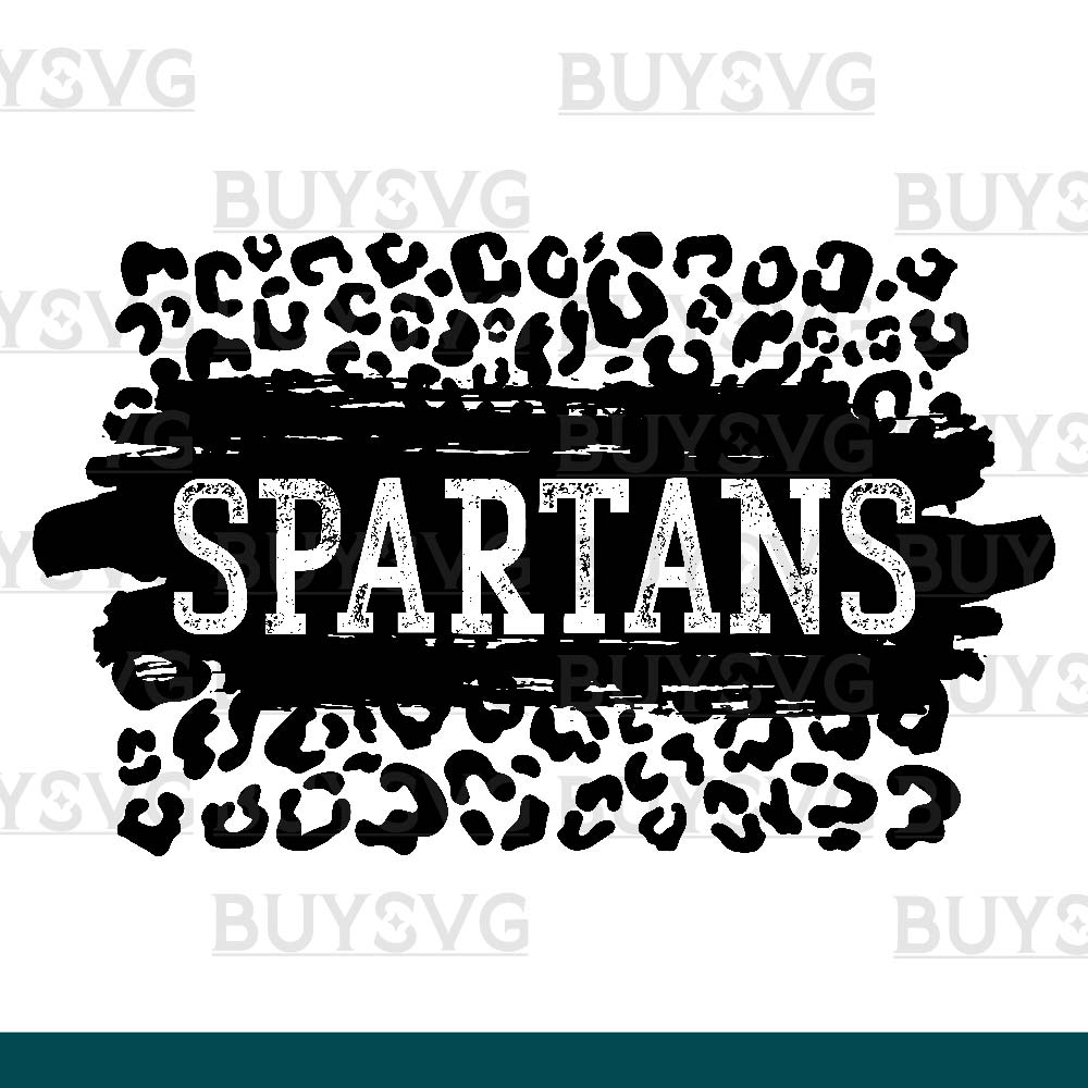 Spartans SVG PNG Digital file Download LEOPARD PATCH