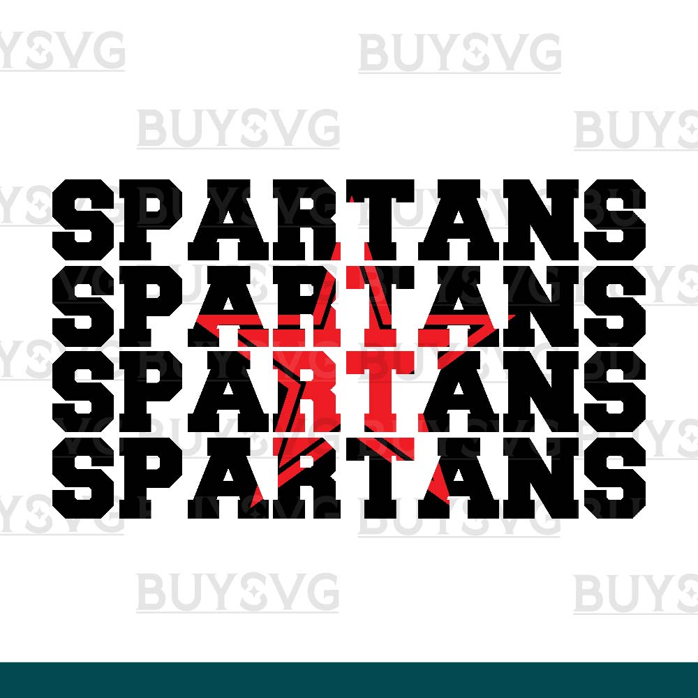 Spartans SVG PNG Digital file Download Star 4 1