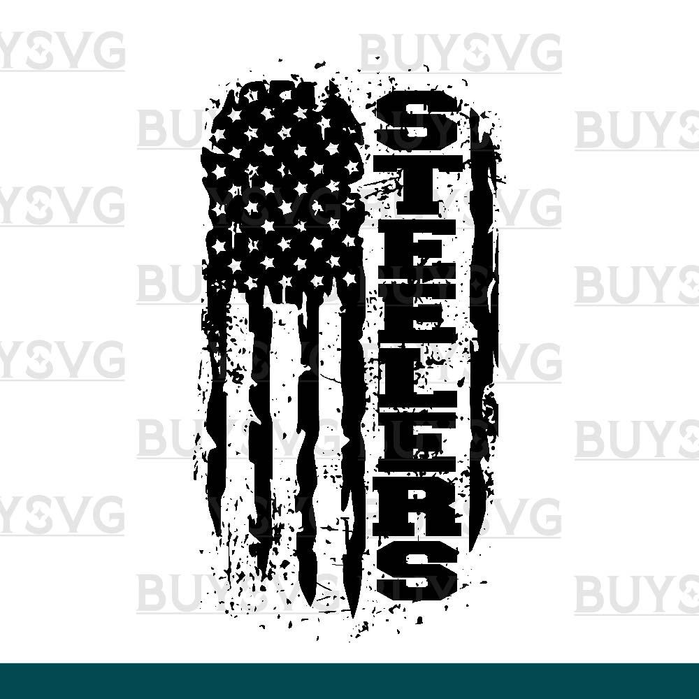 Steelers SVG PNG Digital file Download FLAG 3