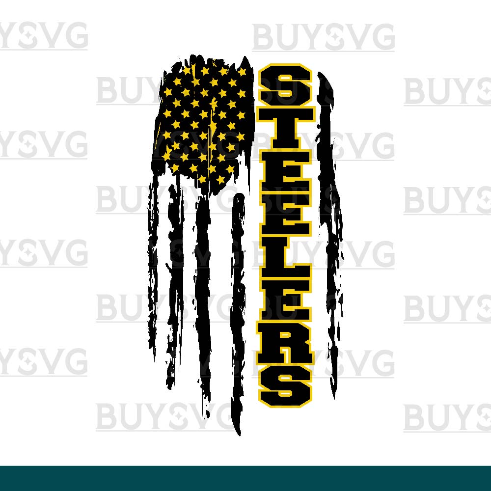 Steelers SVG PNG Digital file Download Flag 1