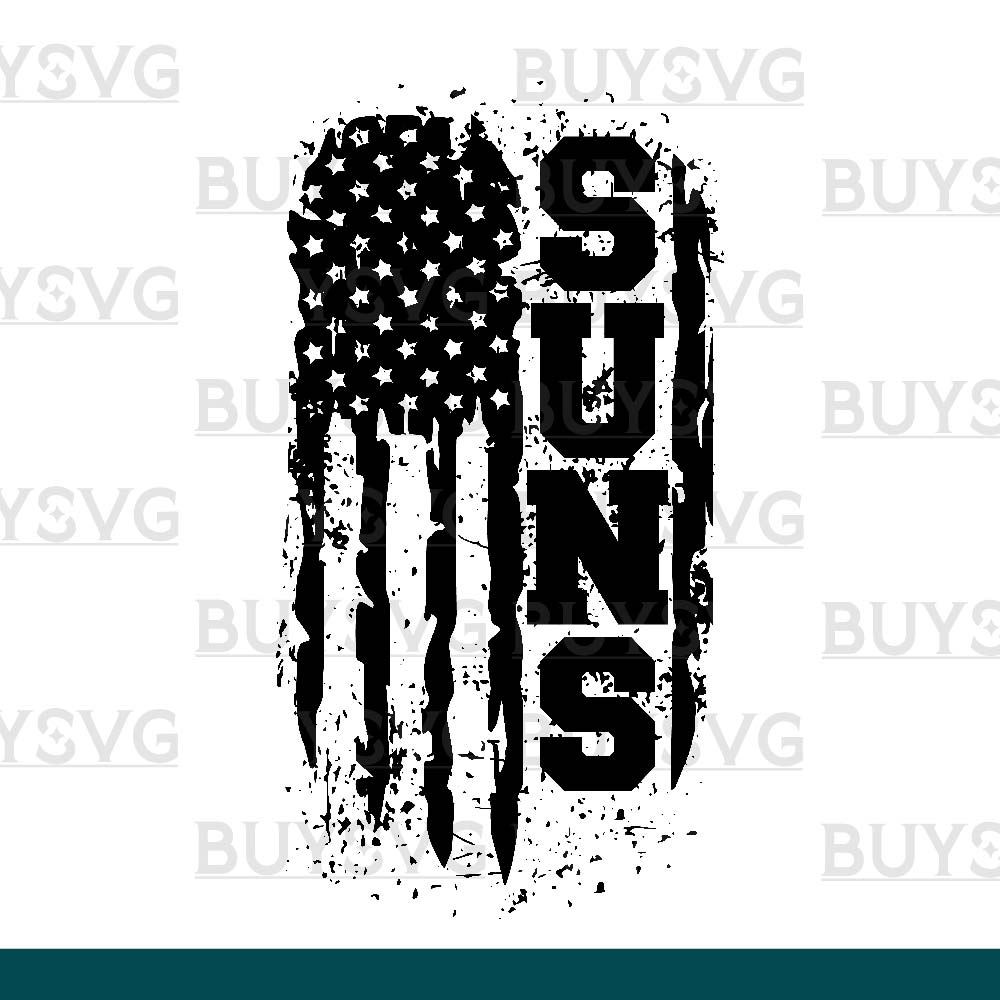 Suns SVG PNG Digital file Download FLAG 3