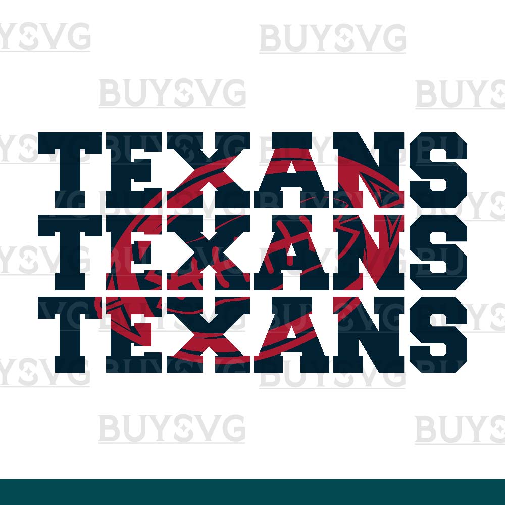 Texans SVG PNG Digital file Download Stack 3 Football 1