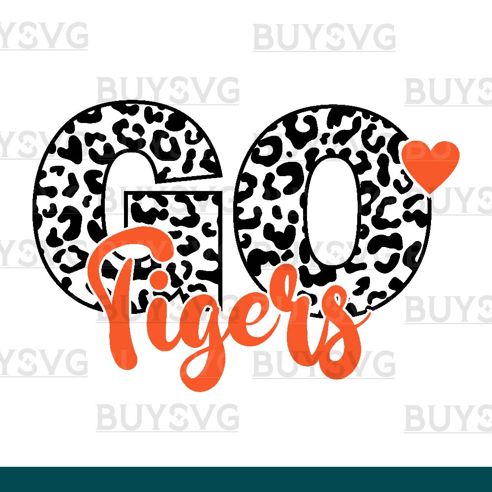 Tigers SVG PNG Digital file Download LEOPARD CIRCLE GO