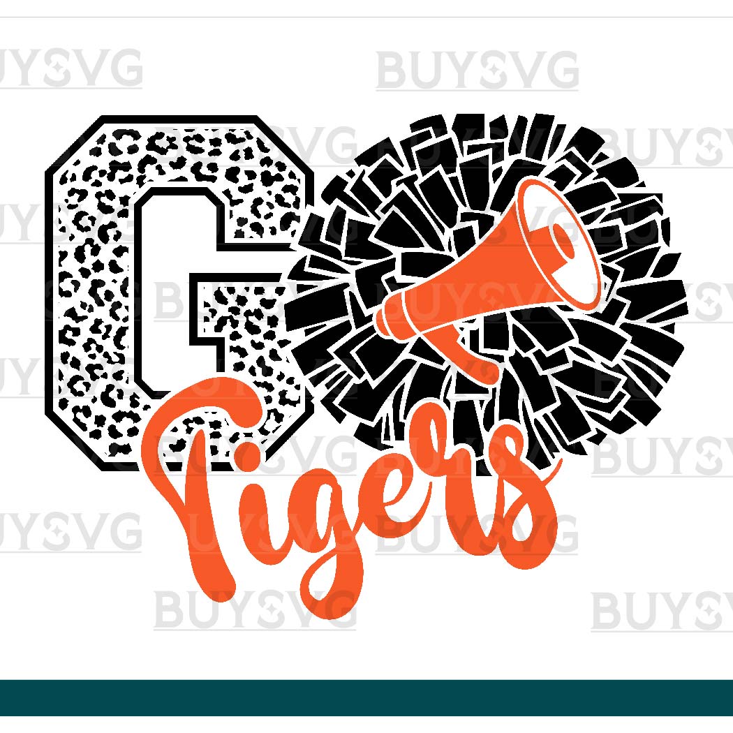 Tigers SVG PNG Digital file Download POMPOM GO