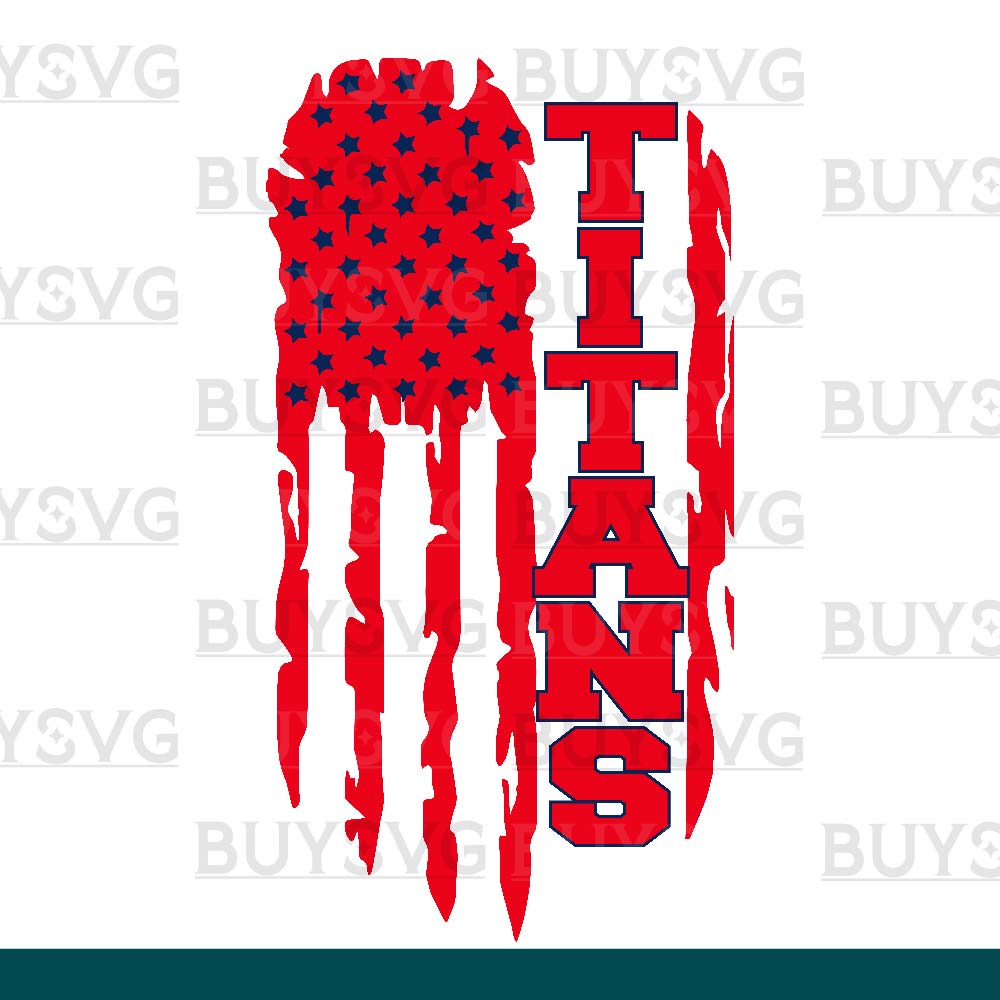 Titans SVG PNG Digital file Download FLAG 4