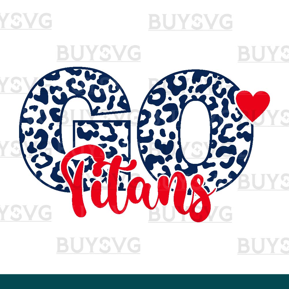 Titans SVG PNG Digital file Download LEOPARD CIRCLE GO