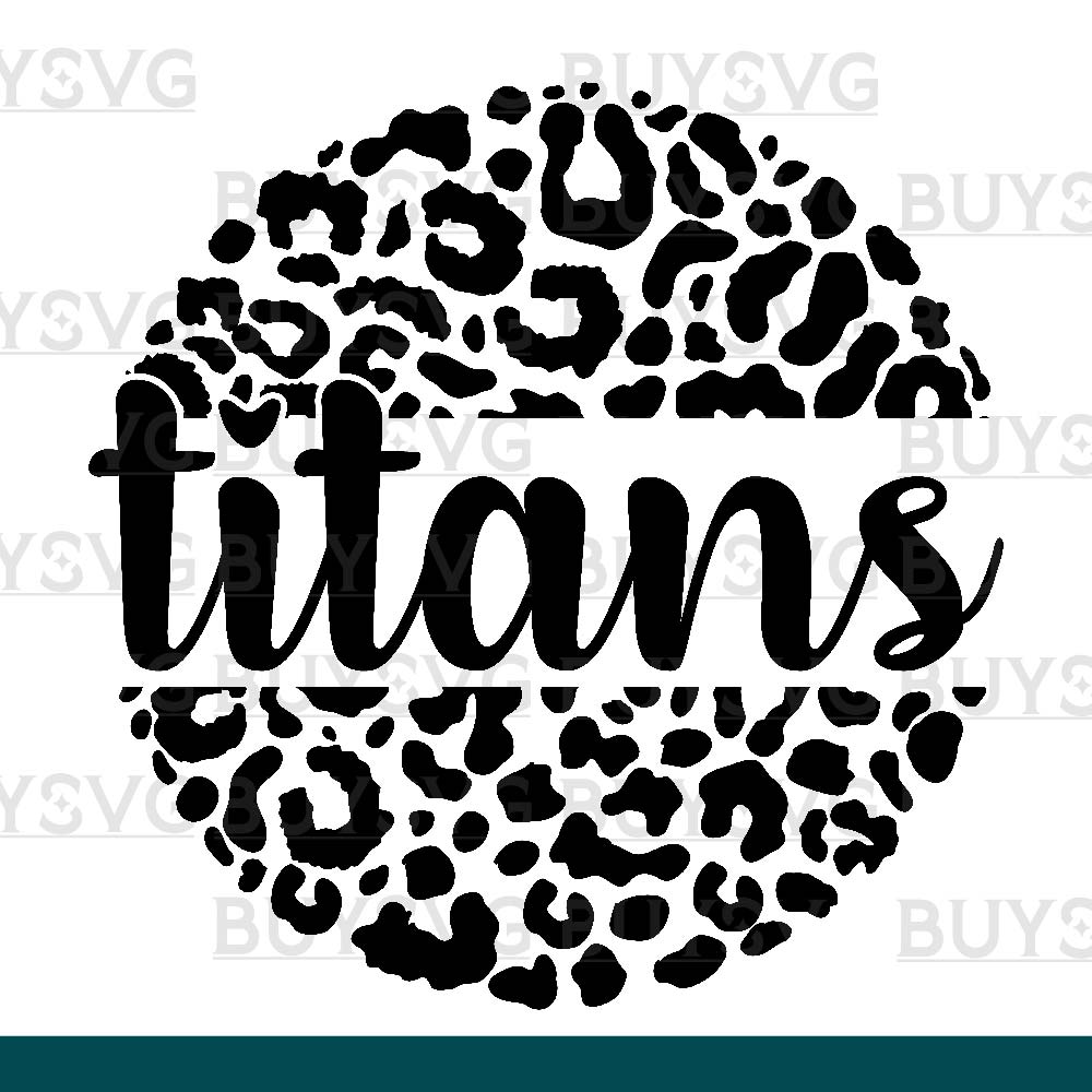 Titans SVG PNG Digital file Download LEOPARD CIRCLE