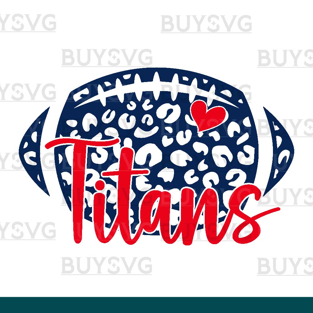 Titans SVG PNG Digital file Download LEOPARD FOOTBALL