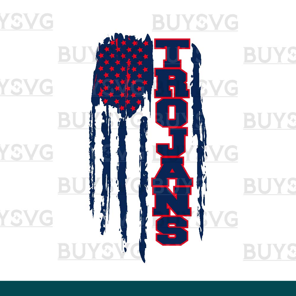 Trojans SVG PNG Digital file Download Flag 1