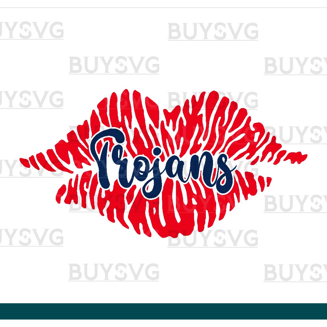 Trojans SVG PNG Digital file Download LIPS 1