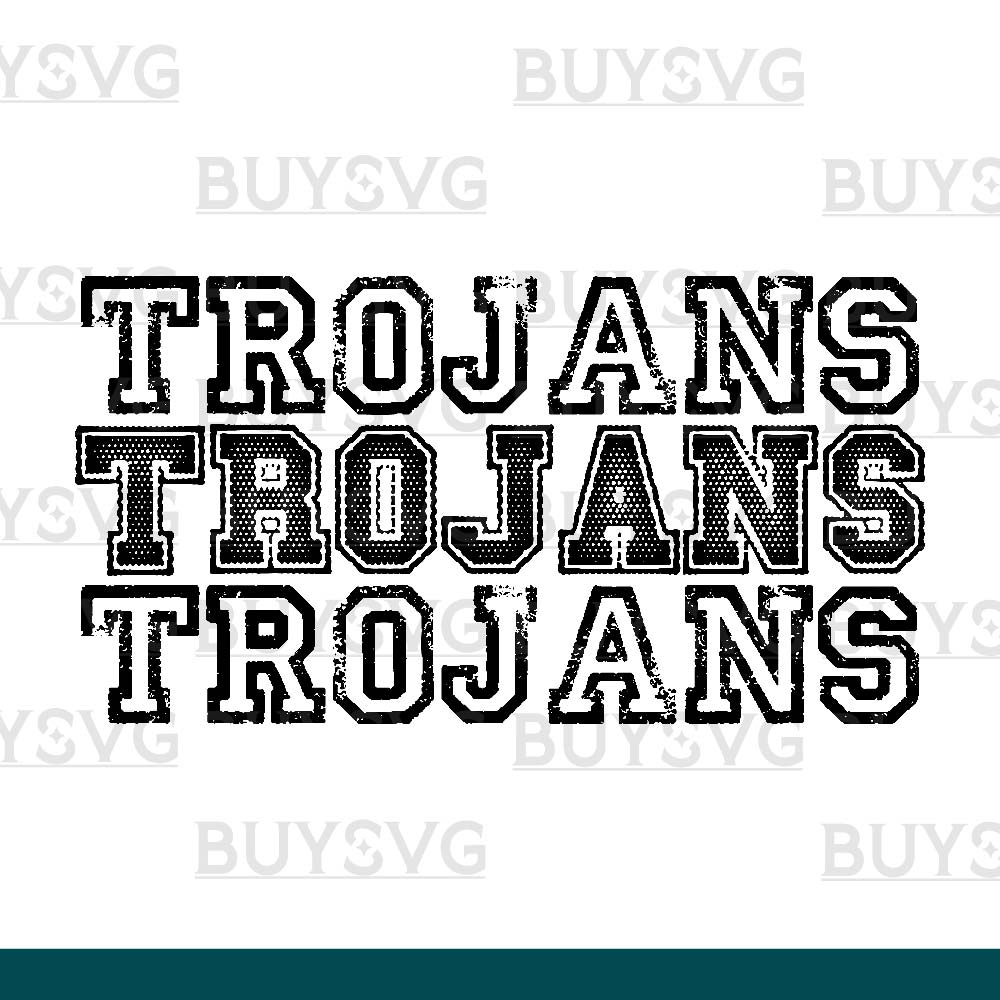 Trojans SVG PNG Digital file Download Stack 3 1