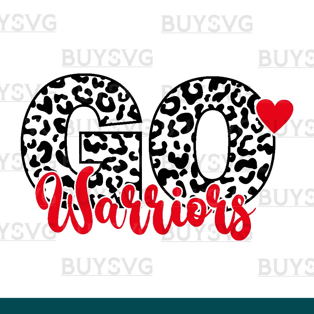 Warriors SVG PNG Digital file Download LEOPARD CIRCLE GO