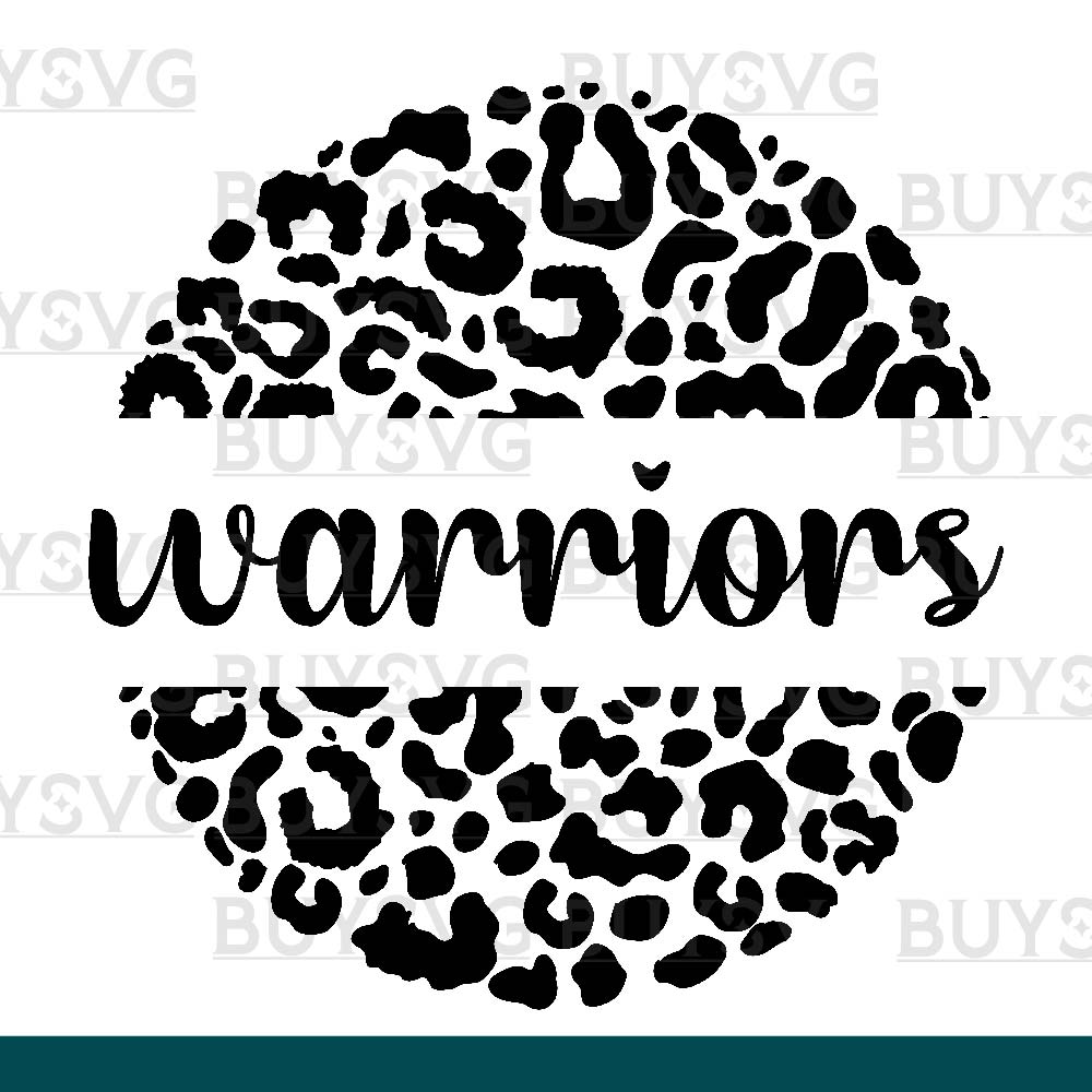 Warriors SVG PNG Digital file Download LEOPARD CIRCLE