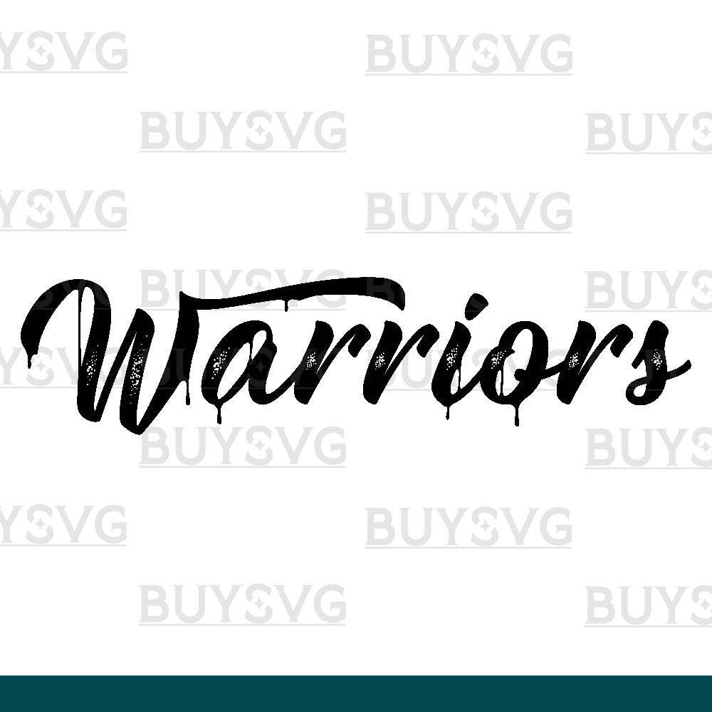 Warriors SVG PNG Digital file Download METAL