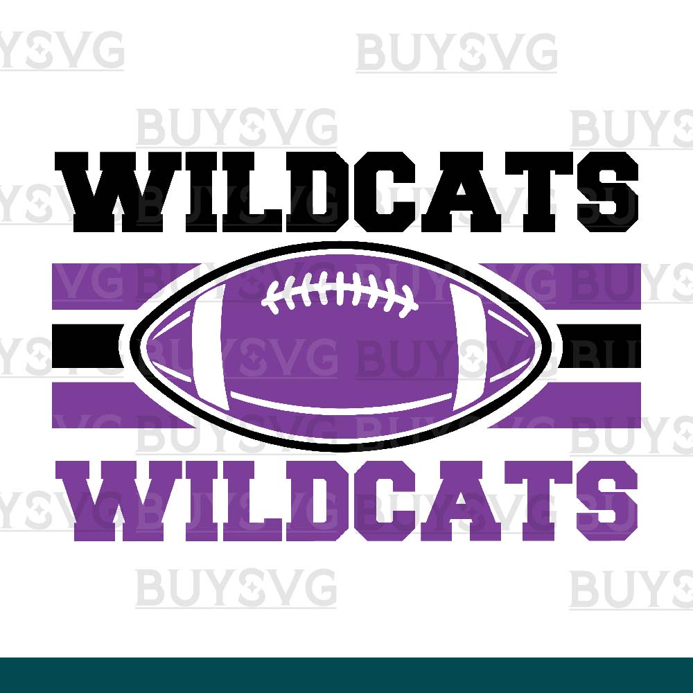 Wildcats SVG PNG Digital file Download 2 STACK FOOTBALL