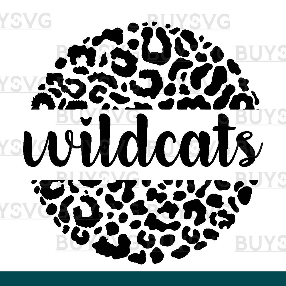 Wildcats SVG PNG Digital file Download LEOPARD CIRCLE