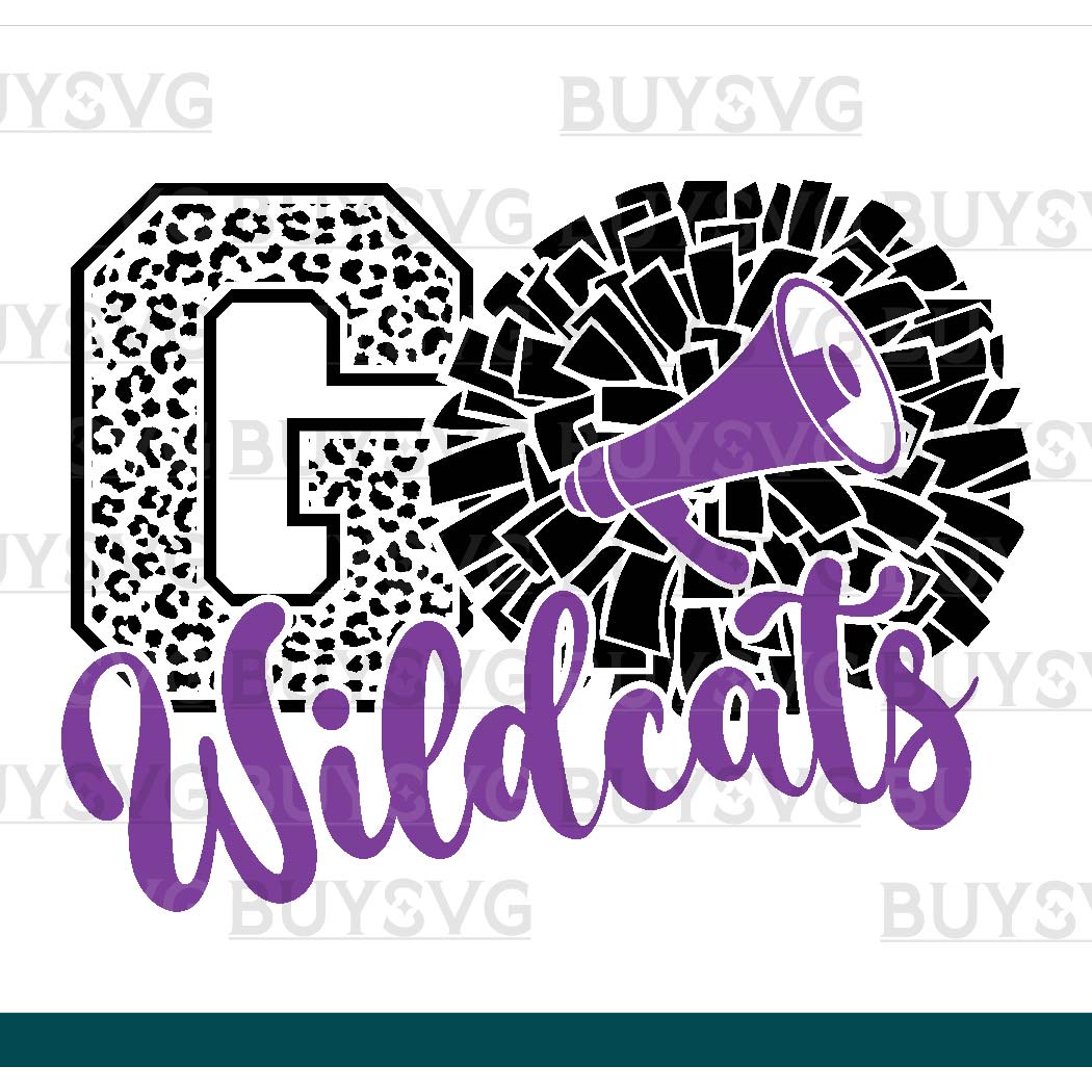 Wildcats SVG PNG Digital file Download POMPOM GO