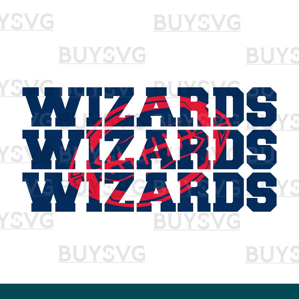 Wizards SVG PNG Digital file Download Stack 3 Football 1