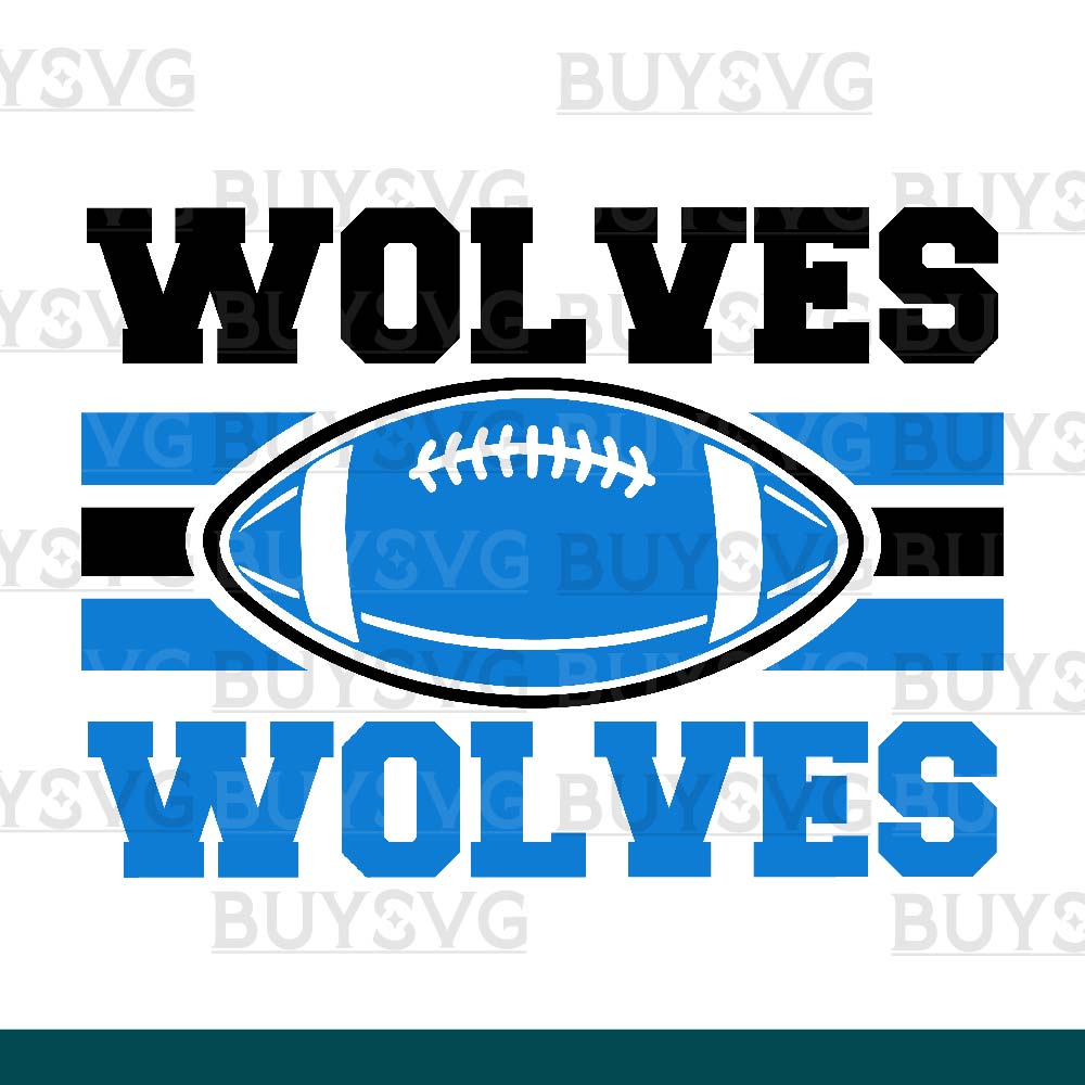 Wolves SVG PNG Digital file Download 2 STACK FOOTBALL