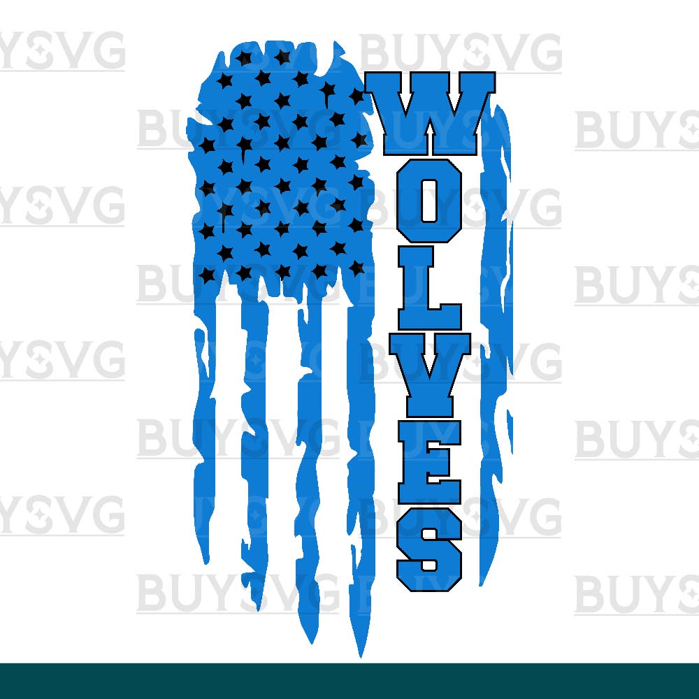 Wolves SVG PNG Digital file Download FLAG 4