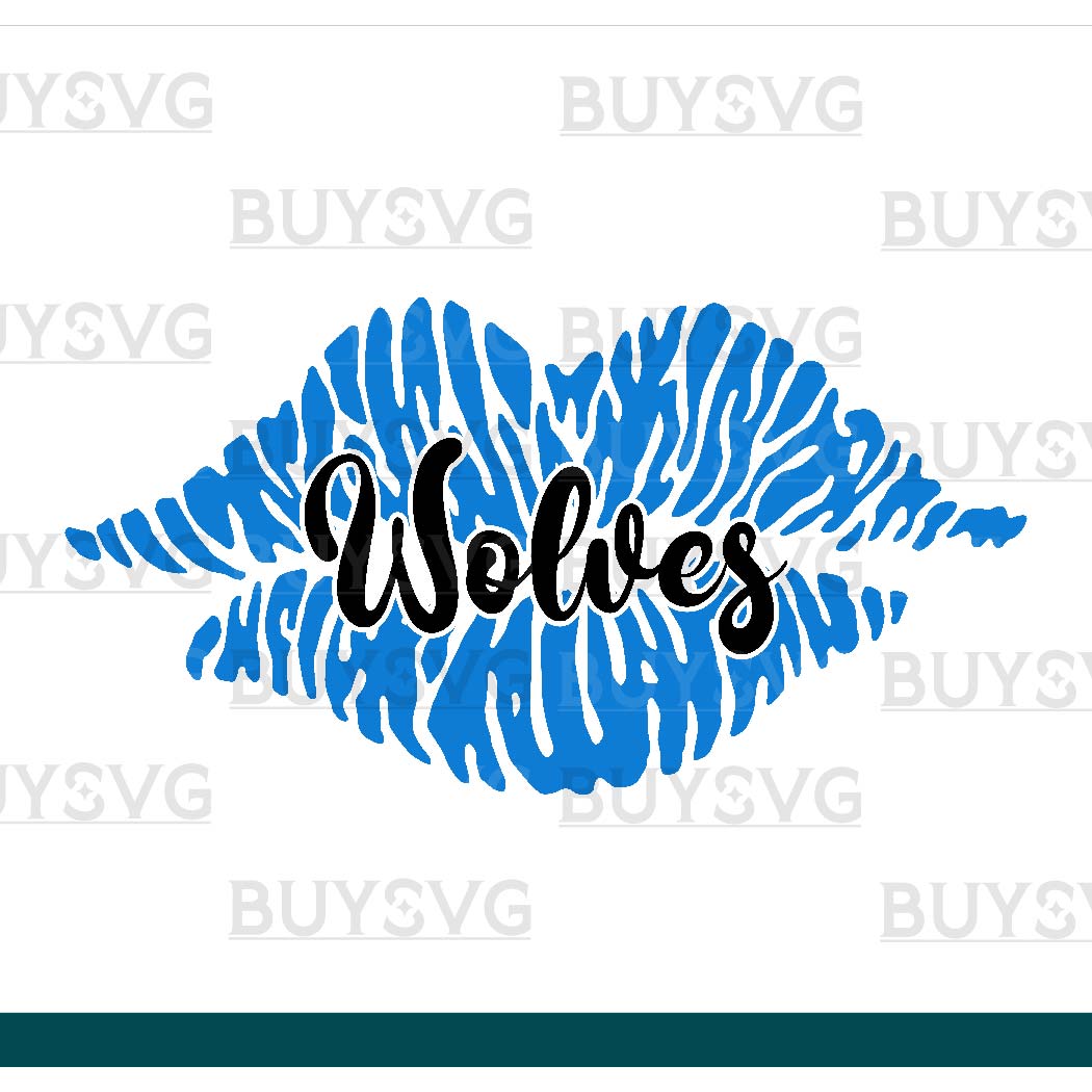 Wolves SVG PNG Digital file Download LIPS 1