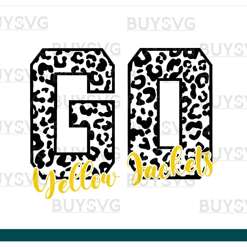 Yellow jackets SVG PNG Digital file Download GO LONG