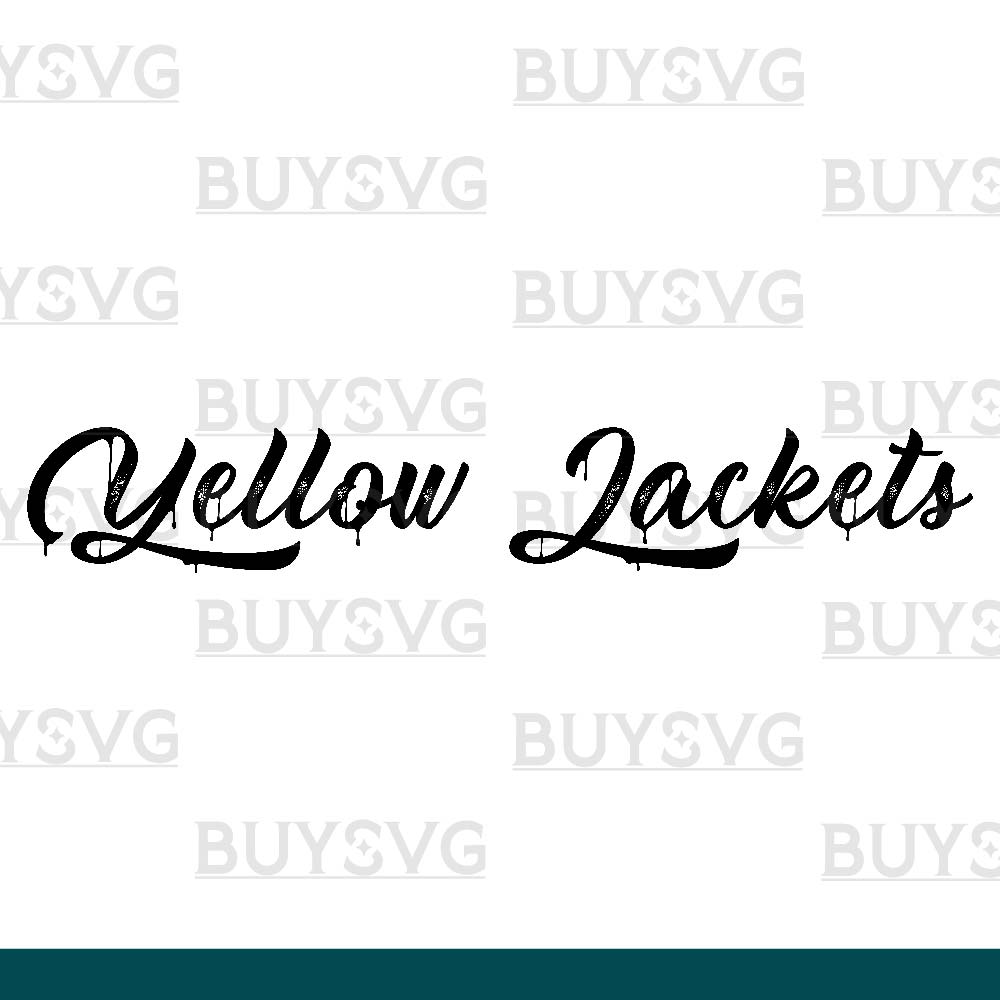 Yellow jackets SVG PNG Digital file Download METAL