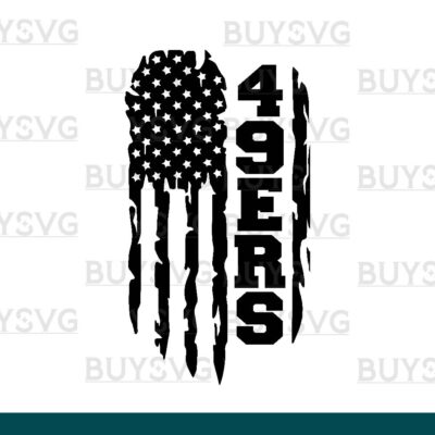 49ers SVG PNG Digital file Download FLAG 2