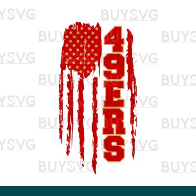 49ers SVG PNG Digital file Download Flag 1